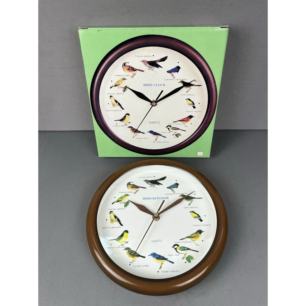 Vintage Bird Clock 9.5